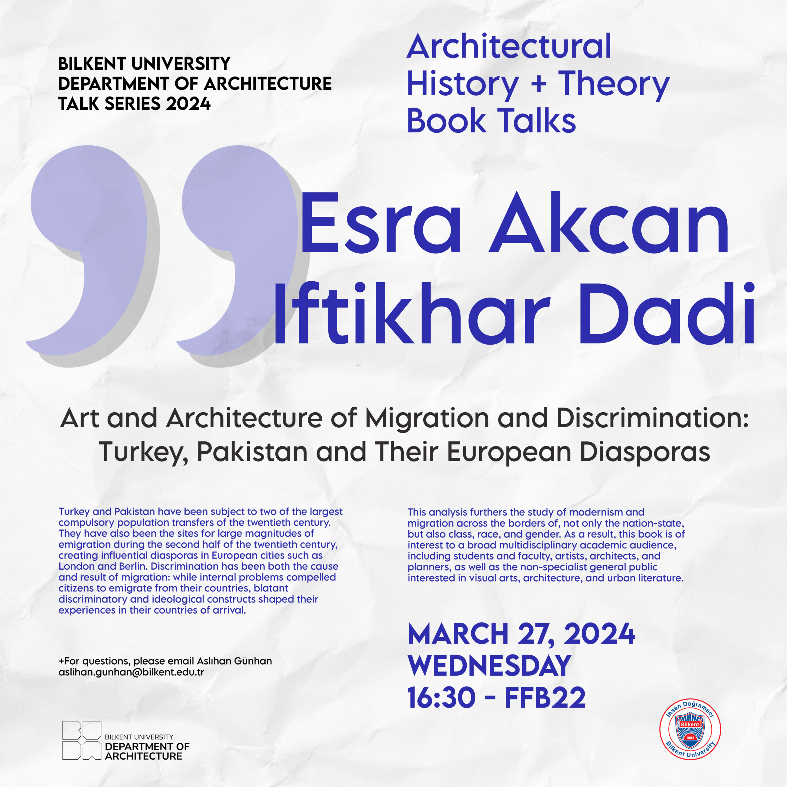 Art and Architecture of Migration and Discrimination: Turkey, Pakistan, and Their European Diasporas